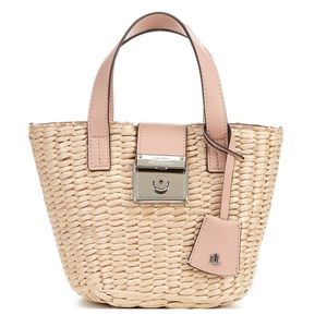straw mini reese tote